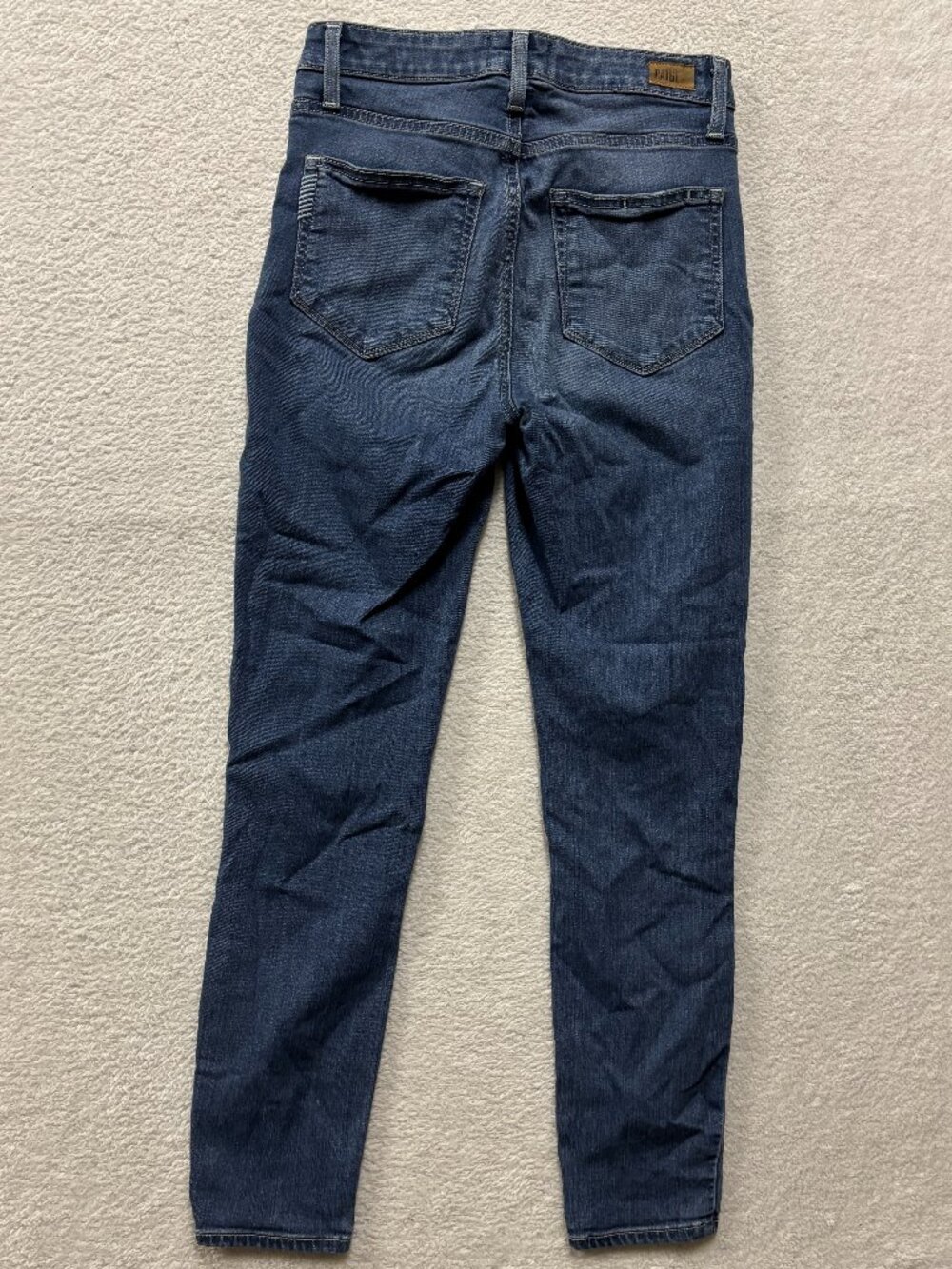 PAIGE Jeans Womens 26 Margot Crop High Rise Skinny Jeans Dark Wash Stretch Soft